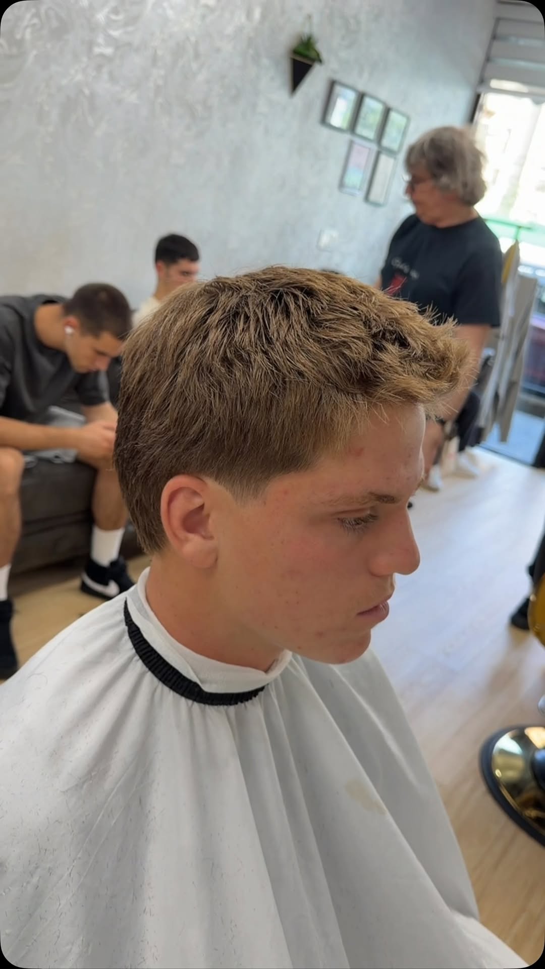 Finished haircut at Eleven Barbers, Midwood Brooklyn